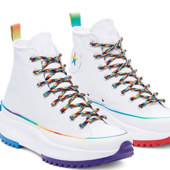 Converse Run Star Hike Hi "PRIDE" Platform Women's Sz: 5 /170824C - Picture 3 of 16